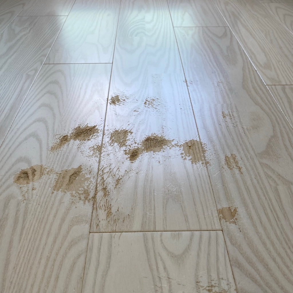 フローリング補修前